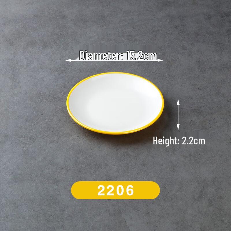 Round Melamine Dinner Plates, 10-Pack