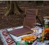 Tragbarer Faltbarer Outdoor-Stuhl mit Rückenpolster für Camping, Strand, Balkon, Park, Rasen und Picknick.