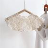 Women's Lace Knit Crochet Shawl Collar for Autumn/Winter - Stylish Neck Warmer & Dress Accessory