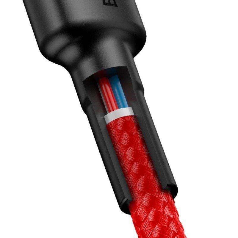 Kabel Usb-C Do Usb-C Pd Baseus Cafule Pd 2.0 Qc 3.0 60W 1M (Czerwony)