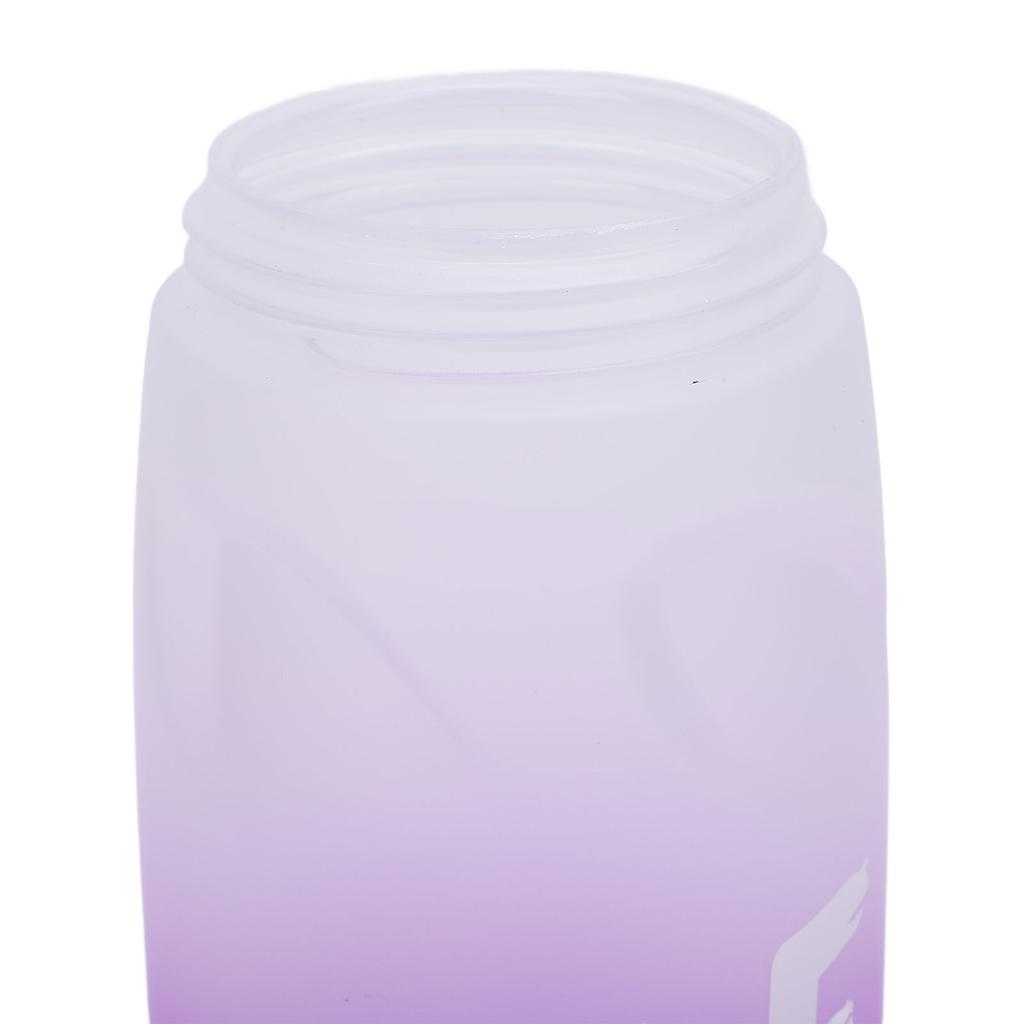 Cycling Water Bottle 650ml PP5 TPE Leak Proof Squeeze Water Bottle with Silicone Dust Cover for Outdoors Sports Fitness Running Gradient White Purple