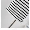 Korean Color Block Striped Round Neck Bodycon Dress - Women's Casual Slim Fit, Spring/Summer 2026
