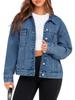 European-American Retro Loose Women's Denim Jacket for Spring and Autumn