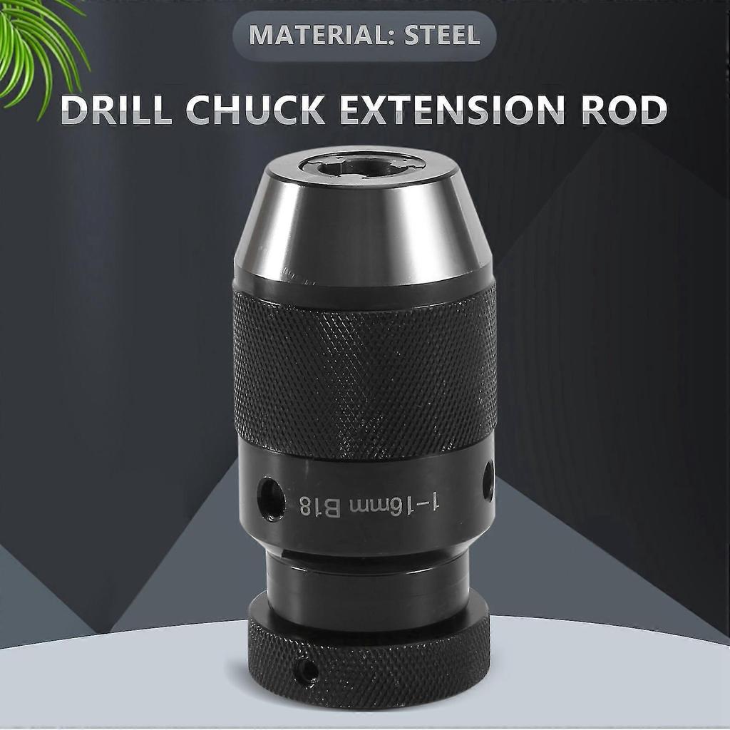 Keyless Drill Chuck 0.2-16mm B18 + Mt3 M12 Din228a Morse Taper Arbor