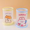 Kawaii Pen Holder Desktop Organizer  Cute Bear Bunny Stationery Cosmetics Storage Box