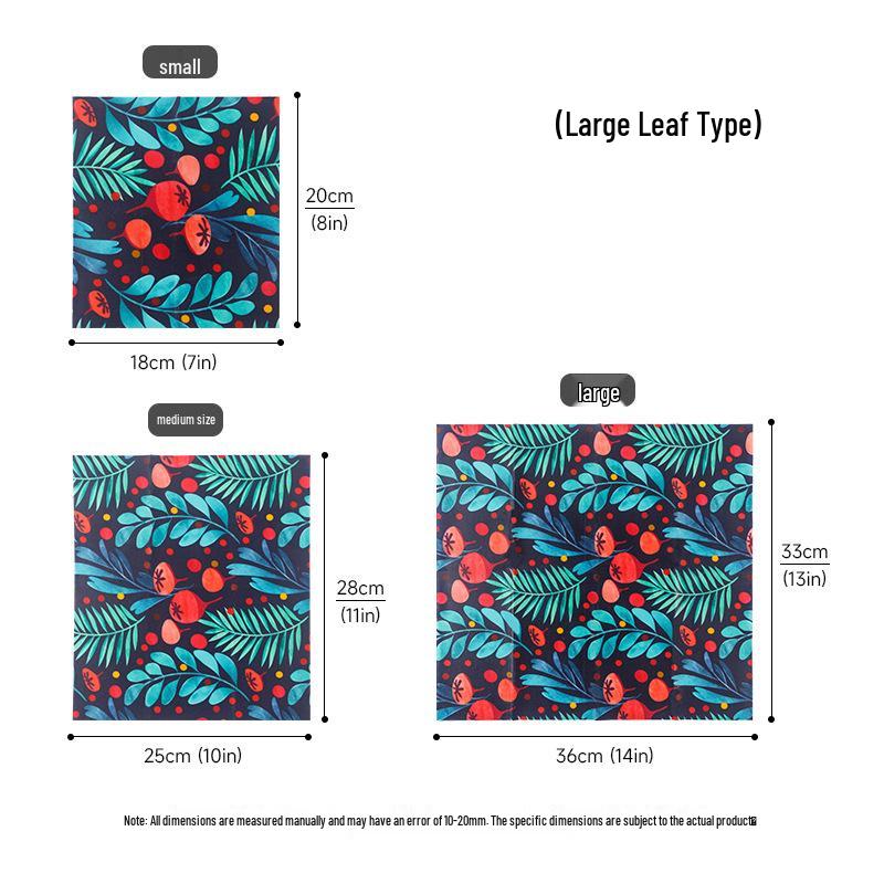 Nien Degradable Beeswax Wraps - 3-Piece Food-Grade Preservation Set