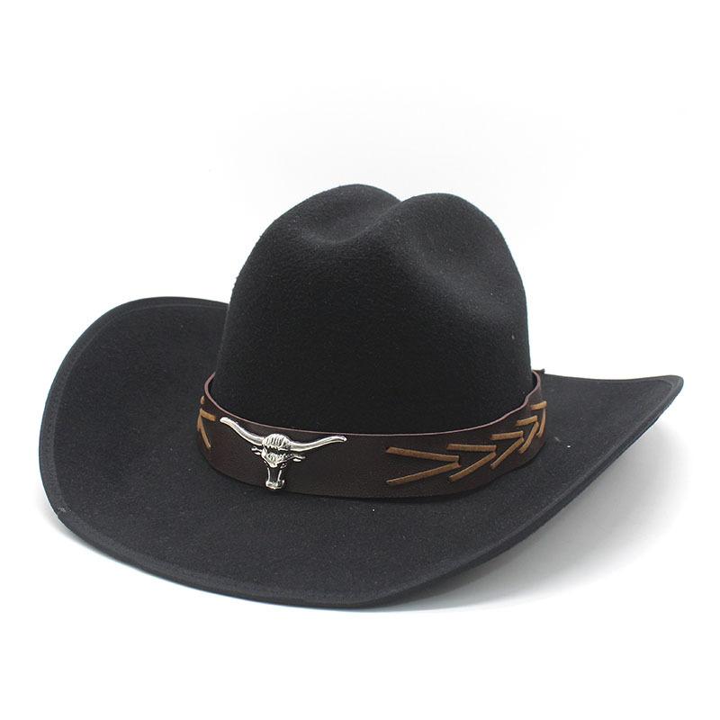 Ethnic Style Retro Top Hat British Versatile Felt Hat Knight Hat Men'S Jazz Hat