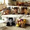 LLatin Pop-Sänger Enrique Iglesias Quadratischer doppelseitig bedruckter Kissenbezug Schlafzimmer Nachttischkissen Sofakissenbezug