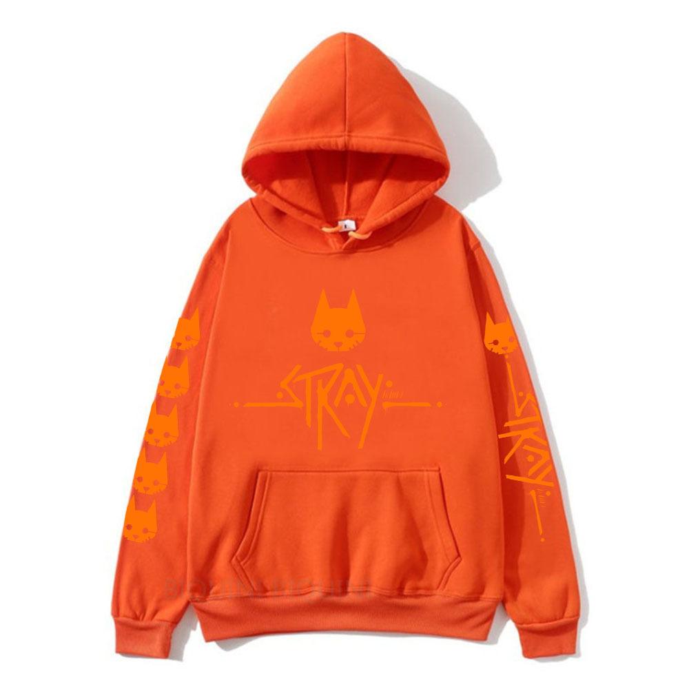 Stray Game Cartoon Print New Hoodies Women Men Long Sleeve Hooded Sweatshirts Unisex Casual Y2K Street Fashion Pullover Clothing