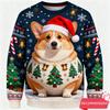 New Fashion Cute Animals Ugly Christmas Sweater 2025 Holiday Party Unisex Sweatshirts Casual Xmas Rabbit Cat Pullovers Tracksuit
