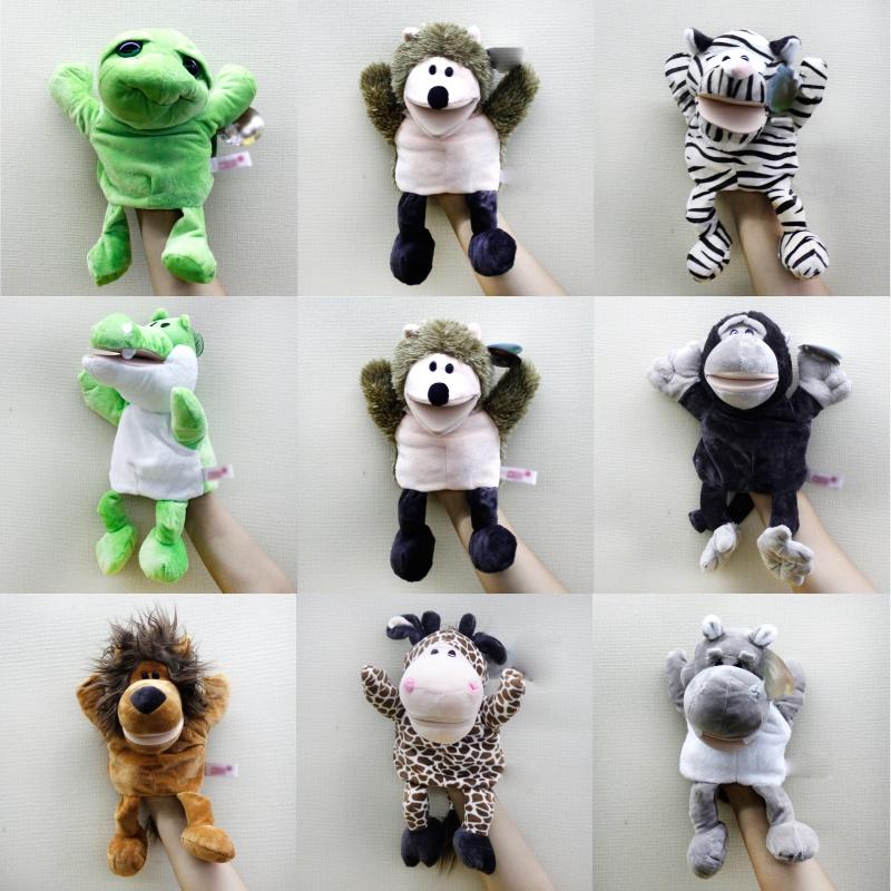 Interactive Animal Plush Toys Cartoon Hand Puppets For Early Learning