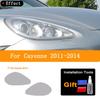 2 Pcs Car Headlight Tailight Protective Film Transparent Black TPU Sticker For Porsche Cayenne Macan Taycan 2011 To
