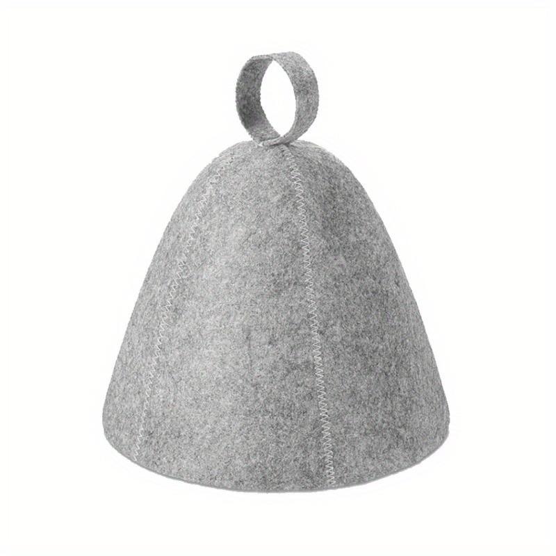 Unisex Anti Heat Sauna Hat Thicken Wool Felt Shower Cap Hair Turban Quickly Towel Drying Towel Sauna Bathroom Accessories 1pc
