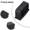 4Pcs Non Slip Folding Rubber Ladder Leg Feet Pads Foot Covers Furniture Mat Leg Chair Replacement Protectors Cover