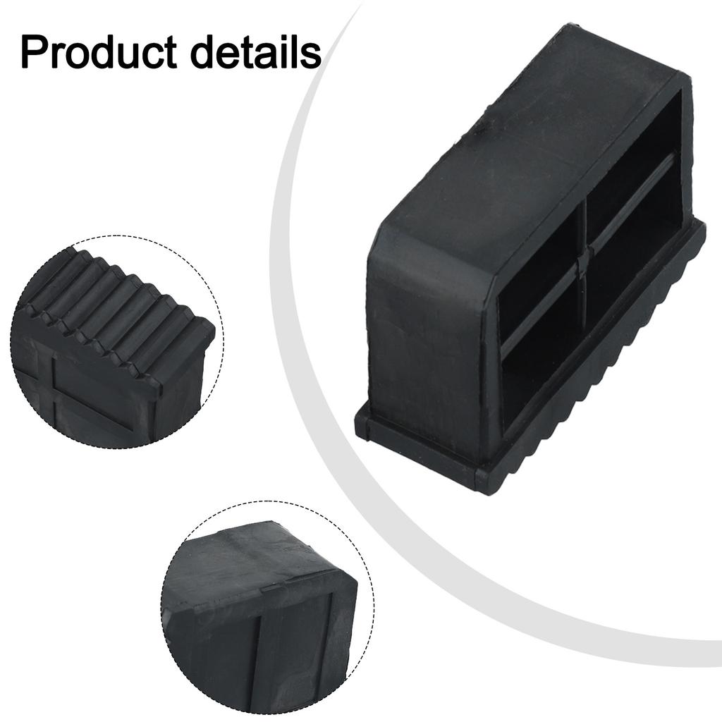 4Pcs Non Slip Folding Rubber Ladder Leg Feet Pads Foot Covers Furniture Mat Leg Chair Replacement Protectors Cover