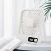 2000mAh Small Desktop Fan Super Silent with 5-speed Strong Air Flow USB Charging Strong Air Flow Cooling Fan Office Fan