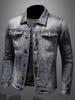 2024 Herbst Herren Slim Koreanische Retro Denimjacke: Trendige und Attraktive Freizeitmode