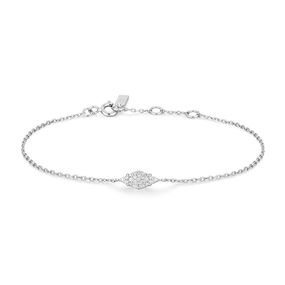 Silver Pave 925 Silver Sparkle Bracelet B061-01H