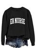 Spring-Fall ER Nurse Hoodie - Casual Round Neck Top