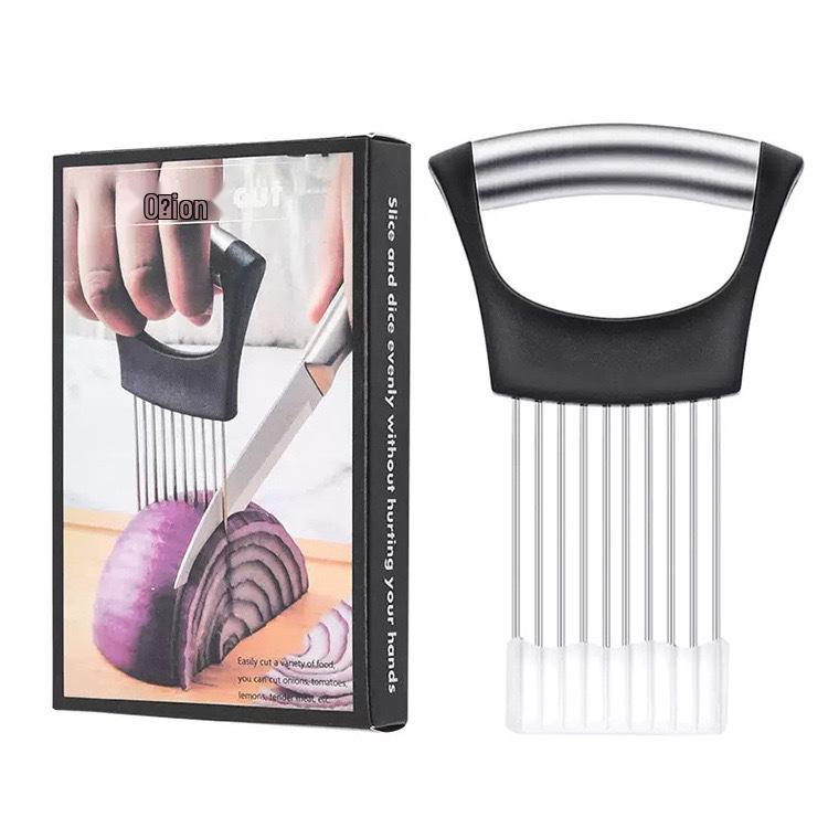 Stainless Steel Onion Slicer & Meat Tenderizer Tool