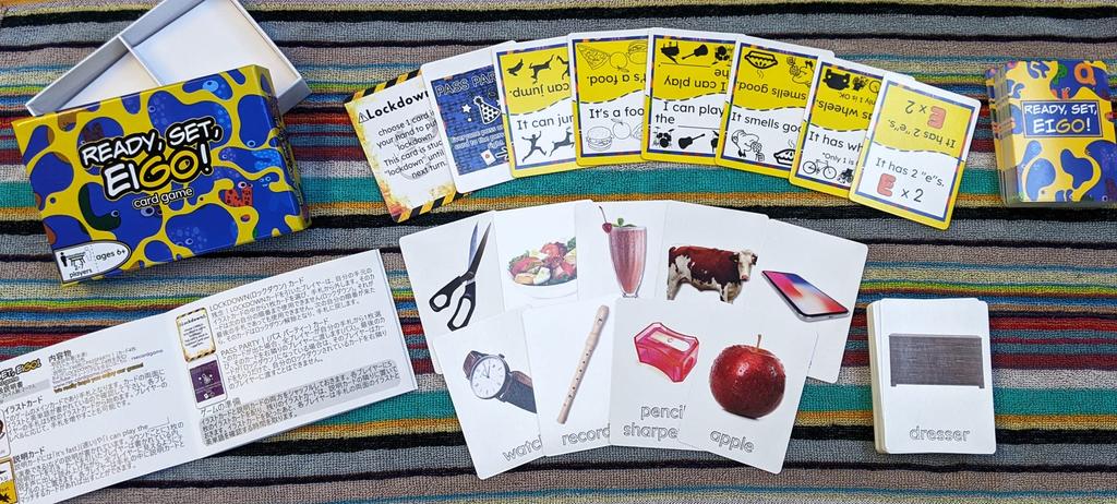 READY, SET, EIGO! Card Game - A Fun Way To Learn English (128 Cards Included) (LEVEL 1 (original Game))