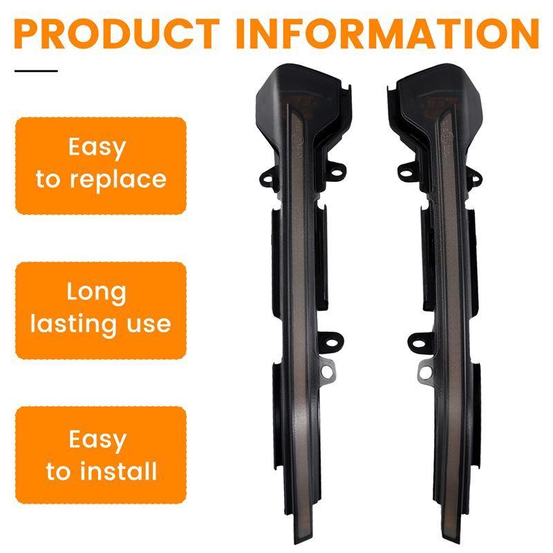 Powerful Car Rearview Mirror LED Lamp Dynamic Turn Signal Lights Indicator Lights For SEAT Leon Mk3 Mk5 Arona