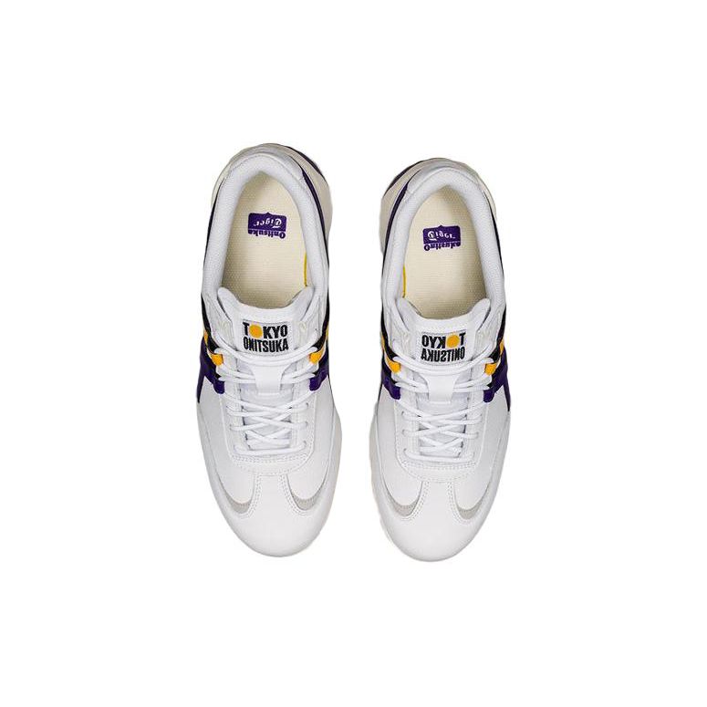 Onitsuka Tiger Delegation Ex Slip Resistant Durable Low Top Skate Shoes Unisex Sneakers White Purple 1183A559-103