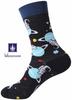 Set Space Astronaut Crew Socks Rocket UFO Star Planet Pattern Socks Stylish Pilot [Miracroute] 4-Pair 25-27cm Men's (Set A)