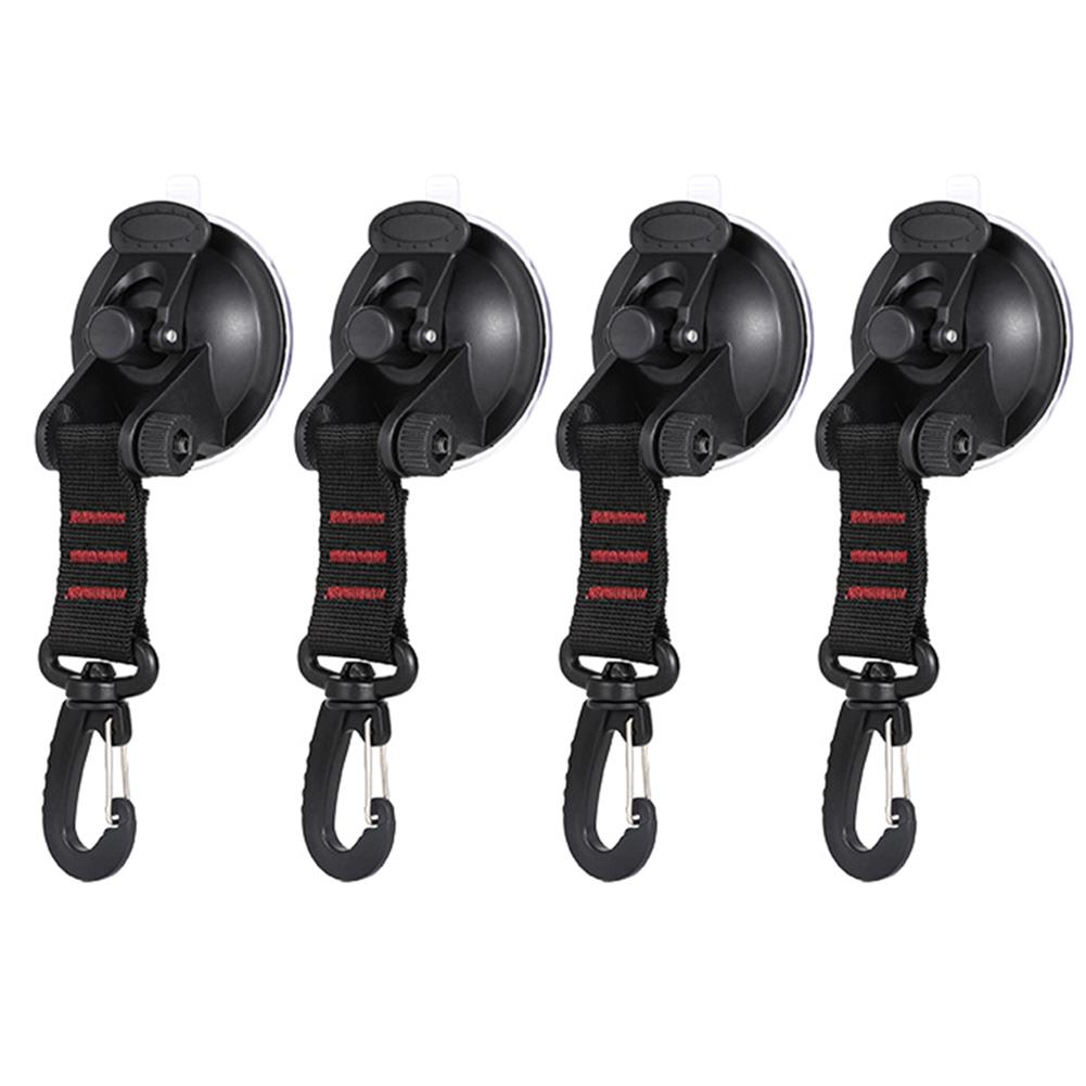 4pcs Outdoor Suction Cup Anchor Securing Hook Tie Down Camping Tarp As Car Side Awning Pool Tarps Tents Securing Hook Universal