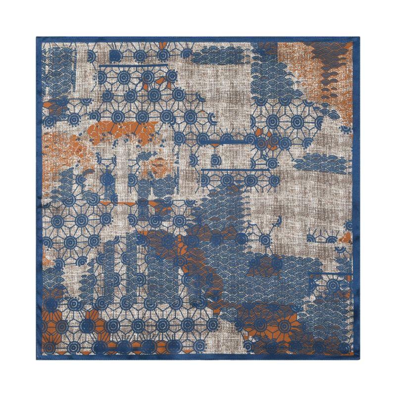 TXRMDX Japanese Retro Paisley Print Scarf One Size