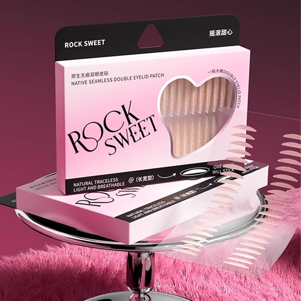 Rock Sweet 240 Pieces Double Eyelid Sticker Waterproof Breathable Invisible Blend Natural Traceless Double Eyelid Tape