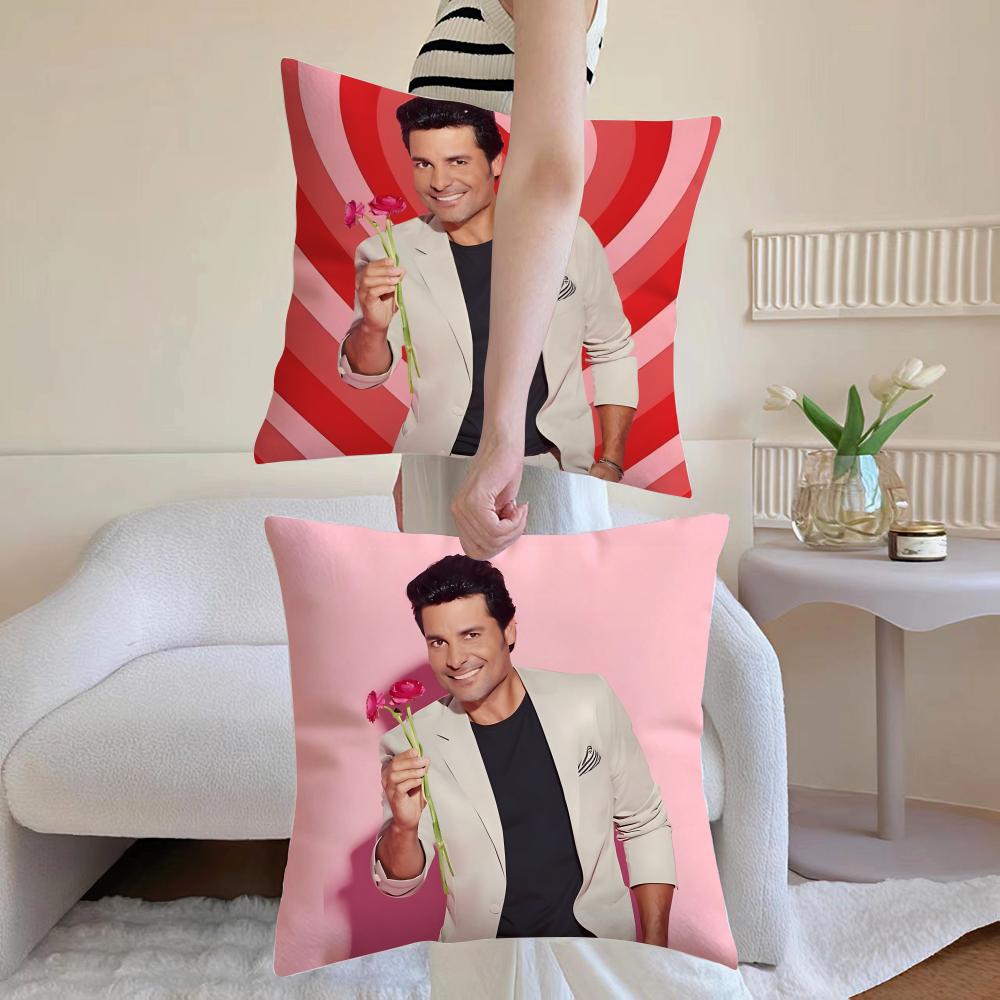 Meme C‑Chayanne Chiquito Meme Cushion Cover Breathable Linen Pillowcase Summer Odorless Eco-Friendly Invisible Zipper Washable