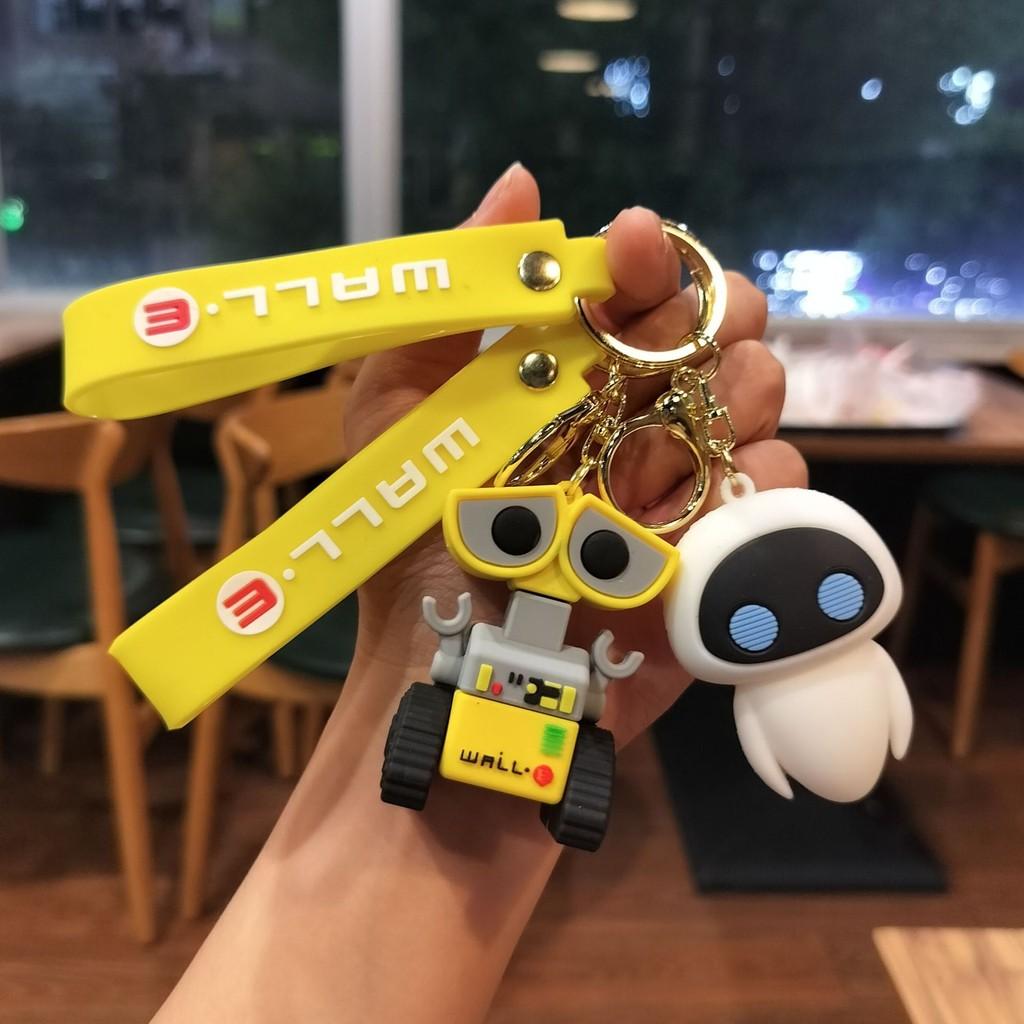Walle Robot Keychain Eve Pendant Backpack Bag Charm Cartoon Film Gift Periphery