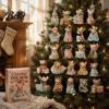 Scatola Regalo Sorpresa Giornaliera Calendario dell'Avvento per Cani da 24 Giorni, Carini Ornamenti Appesi Piatto 2D Chihuahua, Ornamenti da Collezione per le Feste per la Casa Diversi Acrilici