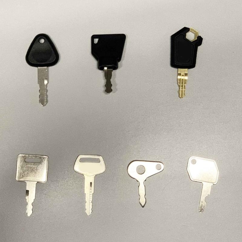 12Pcs Heavy Equipment Construction Ignition Key Set Machinery Key for Machines Universal Engine Start Switch Key