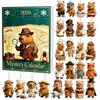 Christmas Advent Calendar Pendant Set - 2D Flat Hanging Ornaments for Holiday Countdown