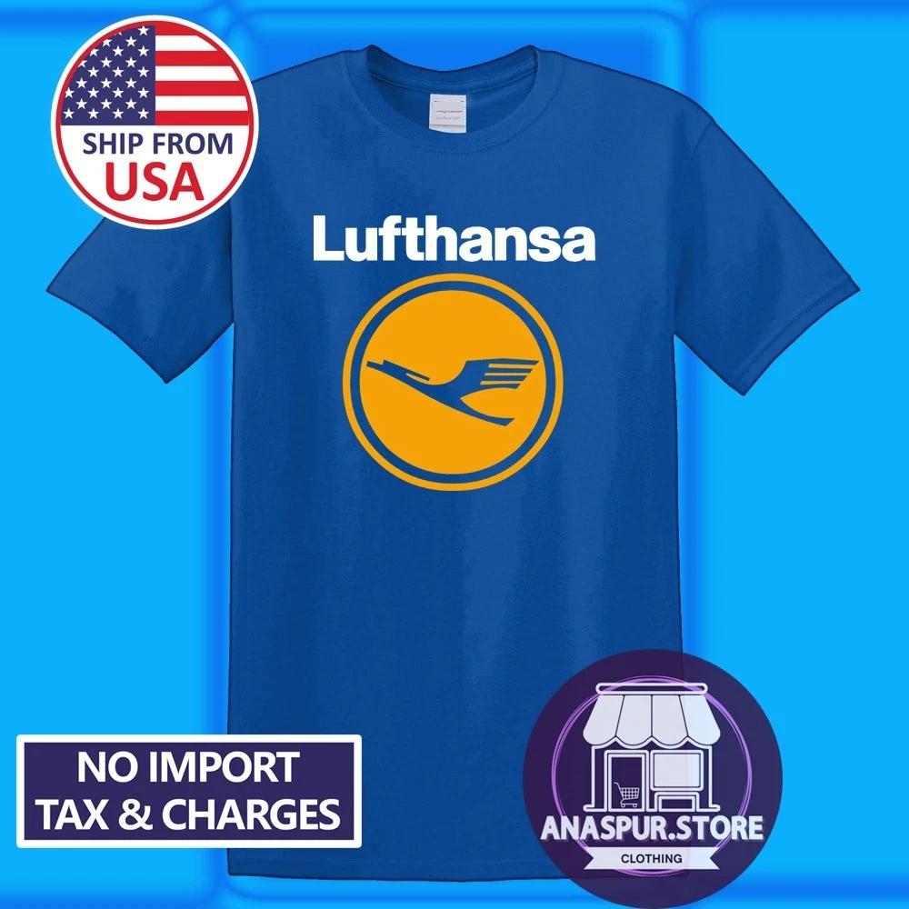 Lufthansa Vintage Men s Blue Size S-5XL S