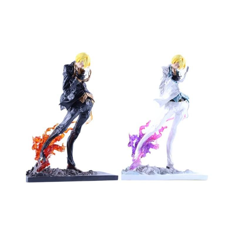 Figura de Anime One Piece Vinsmoke Sanji De Pie y Modelo de Patada Estatua de PVC Colección Decoración de Escritorio Adorno Juguetes Duraderos