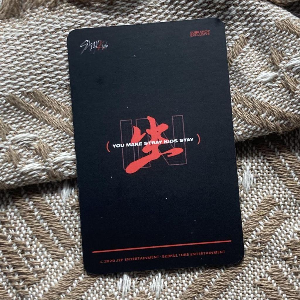 [USED] Stray Kids Bang Chan in raw subk shop SKZ trading cards