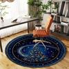 1PC Christmas tree starry night Office Round Area Rug, Under Office Chairs Bedroom Living Room Home Decor, Carpet for Office -1110141