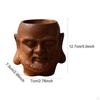 Buddha Head Flower Pot Chinese Bonsai Ornaments Indoor Plants Plant Traditional for Desk Garden