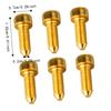 6PCS Black Golden Silver Bridge Saddle Screws Metal Guitar Mounting Screws  Electric Guitar