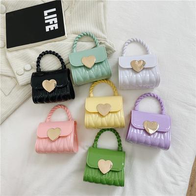Kinder Tasche Sommer Mode Mädchen Gelee Tasche Ausländischer Stil Liebe Kleines Mädchen Münzbeutel Trend