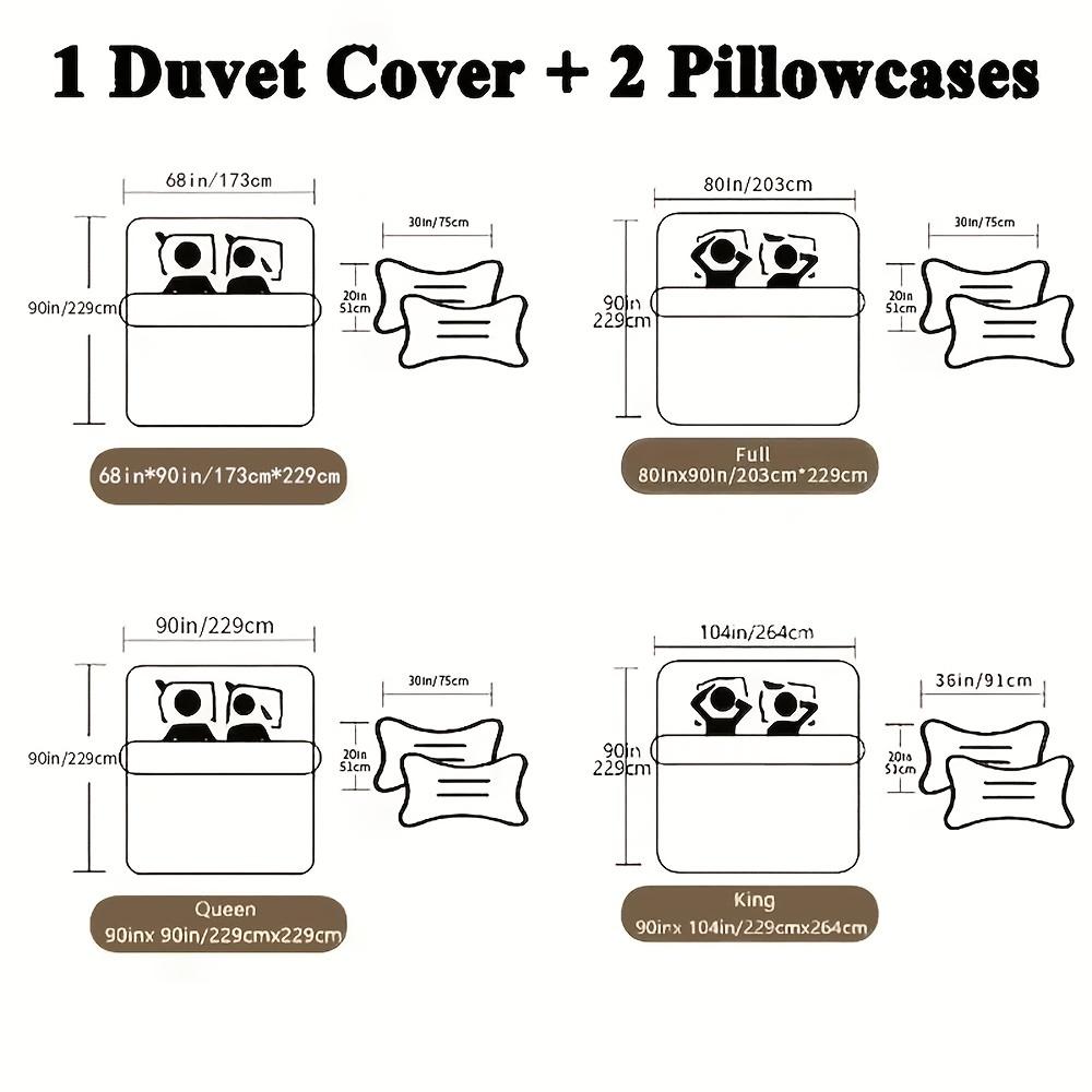 3pcs Fashion Duvet Cover Set, Sunflower Print Bedding Set With Zipper Closure, Soft Comfortable Duvet Cover