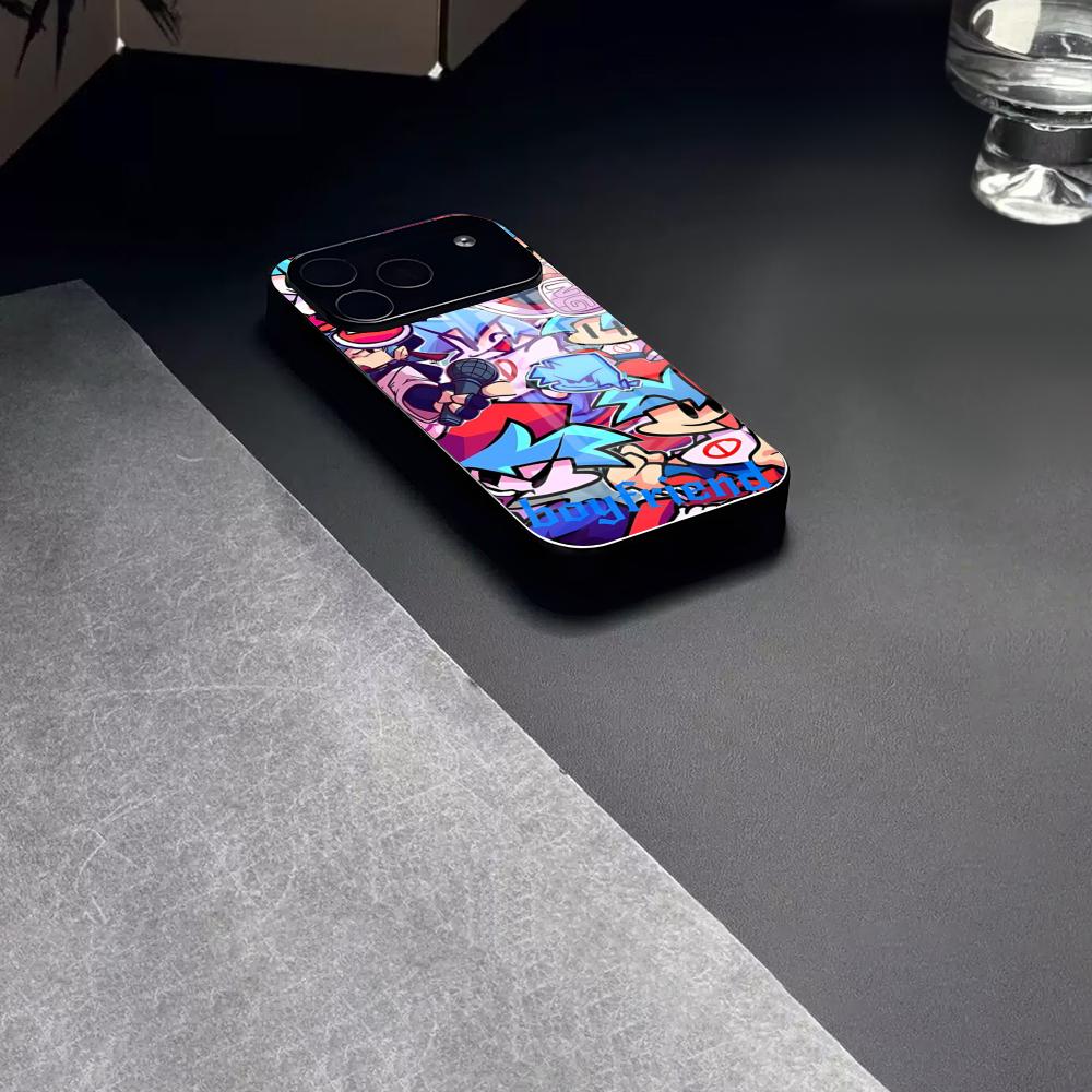 Friday Night Funkin Game Phone Case Tempered Glass For IPhone 17 15 16 14 12 13 11 Pro XS Max Plus Mini Cover