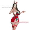 Strappy Bowknot Reindeer Bunny Lingerie Nightgown for Christmas Role Play