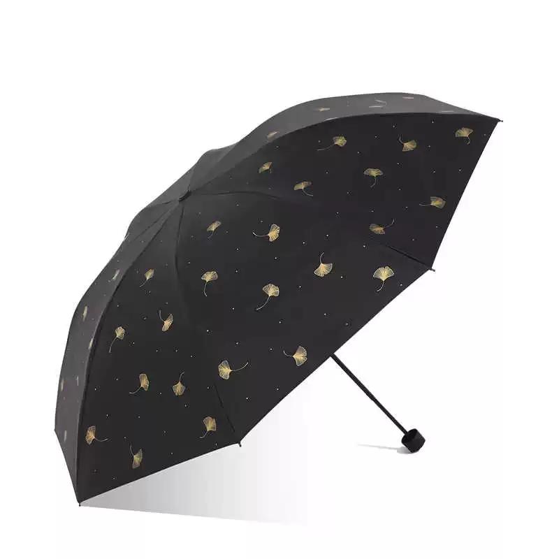 Paradise Umbrella Rain Or Shine Dual-Use Vinyl Sun Protection UV Sun Umbrella Small Portable Folding Sun Protection Good-looking Umbrella