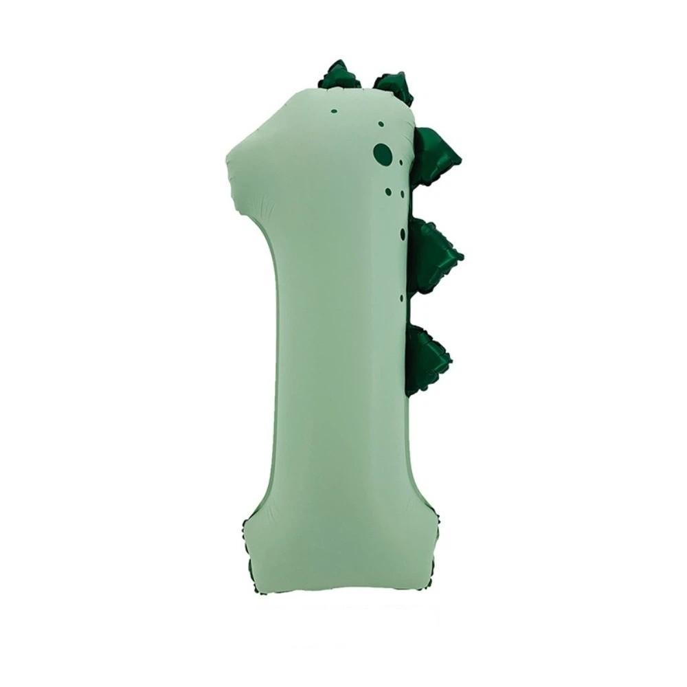 Matte Finish Dinosaur Theme Balloons Number Shape Birthday Party Balloons For 1-3 Year Olds