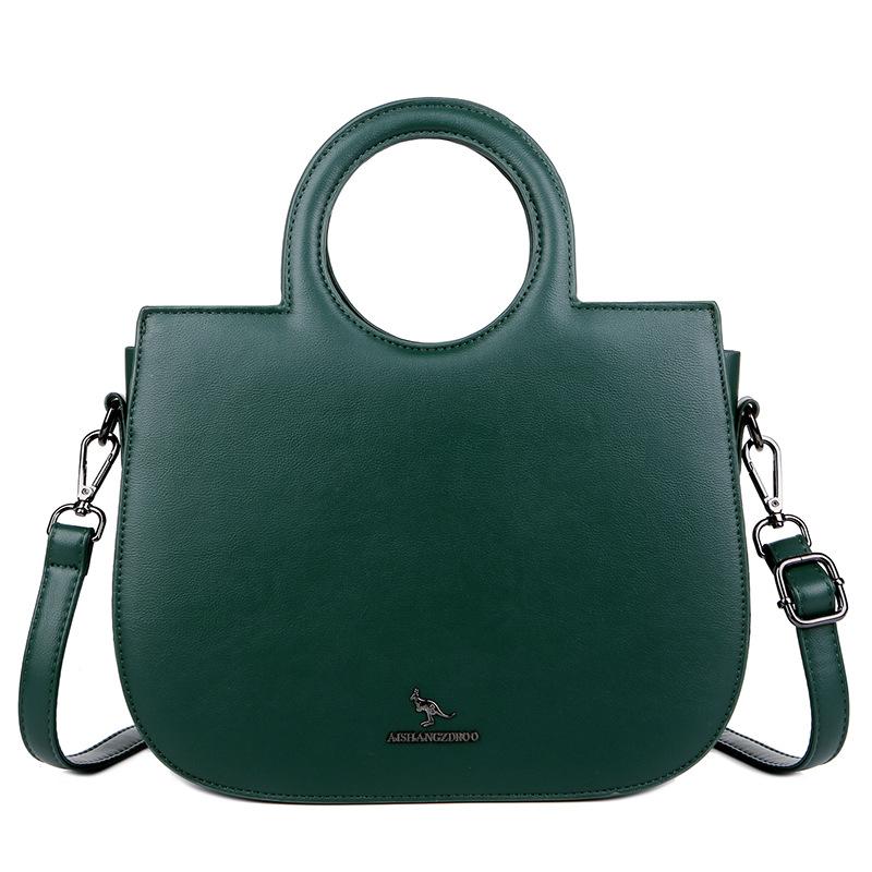 Borsa a Mano Anello Vintage Borsa a Spalla Semplice All-in-one Borsa Tote Grande Capacità Borsa a Tracolla Piccola Senso Avanzato