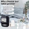 Label Maker Machine Portable Thermal Label Printer Bluetooth-compatible Mini Label Printer with Tape for Small Business Home School Office Barcode